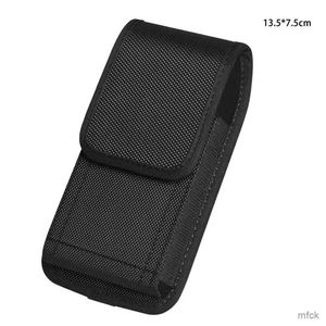 Mobiele telefoon hoesjes Tactische mobiele telefoon tasje Holster met gratis D-gesp Draagbare portemonnee Kaart Heuptasje Buitensporten Nylon draagtas