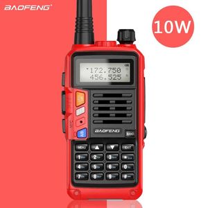 Talkie Red Baofeng UV S9 Plus kraftfull 8w 10W lång räckvidd 50 km walkie talkie sändare uppgradering av UV 5R bärbar CB Radio 22081