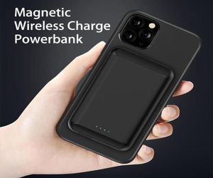 携帯電話磁気誘導充電電源バンク5000mAh for iPhone 12 magsafe qi wireless charger powerbank typec rechargeabl8445688