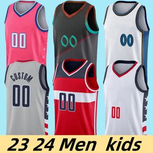 Maglia Kyle Kuzma personalizzata 23 24 Maglie da basket stampate 13 Poole 1 Johnny Davis 24 Corey Kispert 21 Daniel Gafford Tyus Jones Landry Shamet Delon Wright Pantaloncini