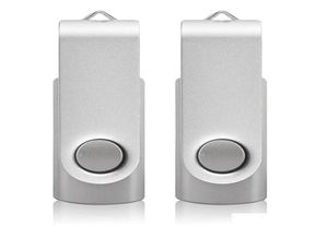 Silver 32GB USB 20 Flash Drives Rotating Swivel Thumb PenDrives 16gb Folding Memory Stick for Computer Laptop Macbook Tablet2212810