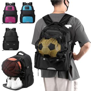 Sports Backpack Basketball Bag Boys School Football Backpack With Shoe Compartment Soccer Ball Bag Large Backpack Shoes 231227