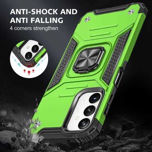 Casos de telefone celular Anti-Slip Dual Layer Cell Phone Case para Samsung Galaxy A54 A14 5G A33 A53 A73 A52 A52S A13 Drop Protection Armor Capa