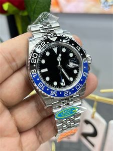 Super quality men's watches GMT 40mm 126710 3285 movement automatic mechanical men's watch black dial 904L CLEAN factory luminous diving ceramic Wristwatches-E79