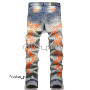 Mir Jeans Mens Designer Jeans Högkvalitativa Fashion Mens Jeans Cool Style Luxury Designer Denim Pant Distressed Biker Black Blue Jean Slim Fit Motorcykel 294 957