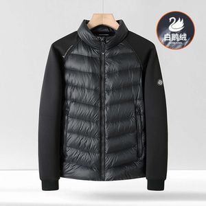 90 weiße Gänsedaunen Bojia Scissor Label 2023 Winter neuer Herren-Kurzer Gänsedaunen-Anzug Stehkragen minimalistischer Mantel