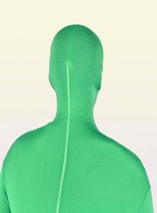 Bakgrundsmaterial Grön skärmdräkt Chroma Key Jumpsuits för filmvideo Invisible Effect Pographic Filming Studio Props 2211036966680