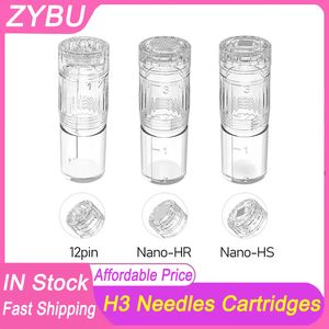 50Pcs HydrPen H3 Needles Cartridges H12 HR HS Nano 12Pins Microneedling Skin Care Dermapen Roller Stamp 3ml Adjustable Liquid Output Import Essence Derma Hydra Tips