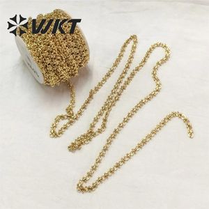 Bracelets Wtbc180 Unique Gold Circular Patchwork Beads Shaped Chain Make Bracelet Necklaces for Men and Women Jewelry Accessories