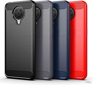 Casos de telefone celular caso para nokia g20 g10 escovado tpu à prova de choque flexível tpu borracha protetora capa de telefone celular para nokia x10 x20 xr20 g50