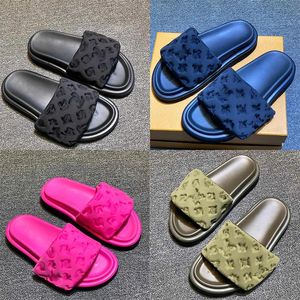 Sandals Designers Pool Pillow Mules Women Sandals Sunset Flat Comfort Mules Padded Front Strap Slippers Soft Fashionable Easy to wear Styl