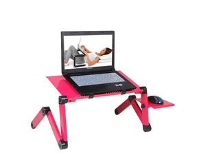 Furniture Homdox Computer Desk Bedroom Furniture Portable Adjustable Foldable Laptop Notebook Lap PC Folding Desks Table Vented Stand Bed Tr