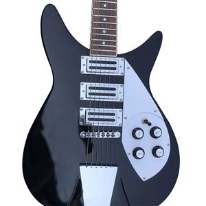 Venda quente de guitarra elétrica preta de alta qualidade personalizada de fábrica com alta qualidade 2024