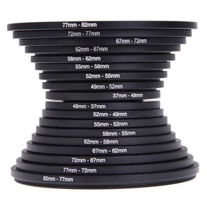 18Pcs Camera Lens Filter for Dslr Step Updown Adapter Ring Set 3782Mm 8237Mm 231226