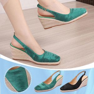 Sandalen Sommer Cap Toe Wedge Damen Elegante Espadrilles High Heels S Funky Monkey Größe 12