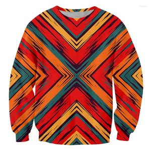 Felpe con cappuccio da uomo IFPD Hiphop Streetwear Pullover a maniche lunghe Moda Cool Stampa Simmetria colorata Design creativo Felpe 3D Plus Size