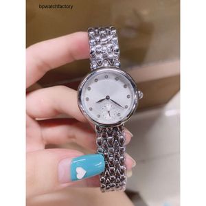 Omegawatch 316 Women's Quartz Watch Silver Stainless Steel Dial 28mm with a Small Second Hand Using the Original Imported Electronic Movement Luxury Designer Watch