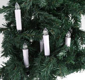 10pc LED Candle Light with Clips Home Party Wedding Xmas Tree Decor Remote Controlled Flameless Cordless Christmas Candles Light Y7253196