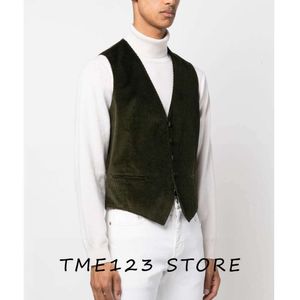 Herren Cord Casual Business Collar Single Breasted Vest Formal Mann Ambo Anzug Jacken Steampunk Wang Gothic Chaleco Männliche Westen