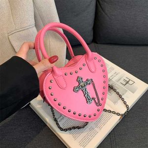 60 % RABATT auf Designer-Taschen „Sweet and Spicy Girl Chain“, neue Damenhandtasche „Mini Love Shoulder“, personalisierte Nieten-Umhängetasche