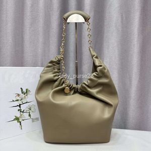 Shopping Designer Kettenbeutel Kapazität Spanien Schulter Squeeze Leder Totes Gold Bags Single Girl Mond 2023 Neue große Frauen -Modehandtaschen JKJM