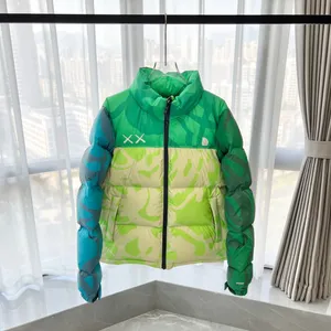 Män designer vinterjacka gås ned puffer jacka mode kappa fickdekoration vinterrockar personlighet kvinnor vinterrock xs-xxl