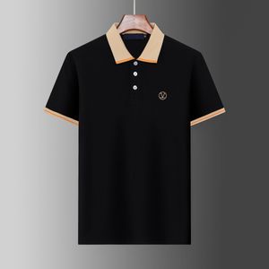 Mens Polos Camisas de verão Roupa Roupa de algodão Manga curta nova camisa de pólo de moda homens designers de roupas respiráveis ​​tee impressão camise