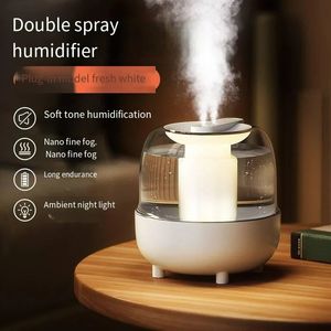 Grande capacidade 4l umidificador aromático ultra-sônico doméstico umidificador de ar purificador de ar led luz umidificador portátil spray 231226