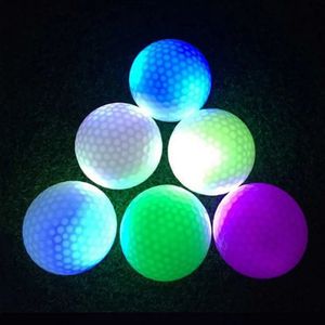 6 PCs Innenübungsausrüstung Elektronischer Ball Glühen Golfakkesorien farbige Kugeln Zeug 231227