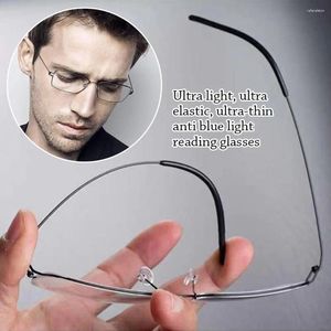 Sunglasses Eye Protection Anti-Blue Light Reading Glasses Blue Ray Blocking Metal Optical Spectacle Eyeglass Ultralight