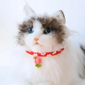 Coleiras de cachorro colar de cachorro elegante confortável leve pequeno sino colar de gato pet pescoço jóias acessórios uso diário