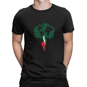 남자 T 셔츠 hx 팔레스타인 티셔츠 나무 인쇄 목화 티의 짧은 슬리브 패션 남성 여성 의류 드롭