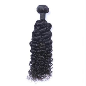 Wefts Brazilian Virgin Human Hair Jerry Curly Unprocessed Remy Hair Weaves Double Wefts 100g/Bundle 1bundle/lot Can be Dyed Bleached