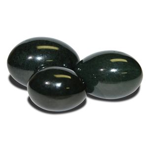 Jade Yoni Egg of 3pcs Nephrite Jade Eggs für Frauen Kegel -Übung für Beckenboden Steine ​​Jade Massagebaste 231227