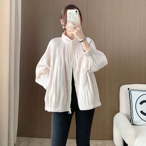 Winter Coat Women's Fashionable 2023 Pleated Cotton Jacket Thick Zipper Bread Jacket Temperament Explosive Versatile Cotton Jacket Women