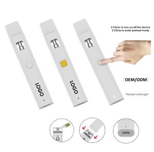 1ml 2ml Empty disposable Vape Device D8 D10 Pod Wax Thick Oil Vaporizer Pen With Ceramic Coil Visual Pods Atomizers Preheating 510 Empty Cartridge Wholesale Price