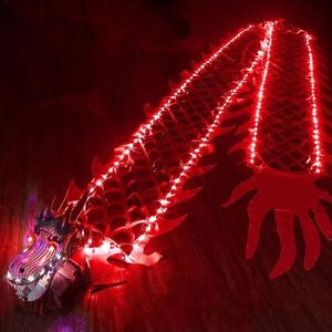 Bastoncini Bastoncini luminosi a LED Fitness Dragon Dance With Dragons Giallo Rosso Drago brillante Festival Anno Gif Divertente giocattolo sportivo per bambini all'aperto