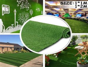 Decorative Flowers Outdoor Artificial Lawn Carpet Plastic Balcony School Green Cesped Jardin Exterior Garden Decor1950154