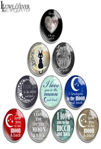 10mm 12mm 14mm 16mm 20mm 25mm 30mm 600 Love Round Glass Cabochon smycken Hitta Fit 18mm Snap Button Charm Armband Necklace8779113