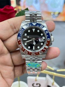 Super Quality Men's Watches GMT 40mm 126710 3285 Movement Automatic Mechanical Men's Watch Black Dial 904L CLEAN Factory Luminous Diving Ceramic Wristwatches-E80