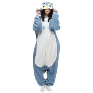 Costume Nuovo marca di fabbrica Vendite a caldo per adulti Owl Pajamas Unisex Sleep abbigliamento amanti Ocesie Pajamas Night Owl cosplay Abito da cartone animato Animals Owl J