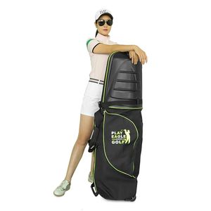 Playeagle Hard Shell Top Golf Aviation Bag Protable Folding Golf Outdoor Bag with Wheels 231227