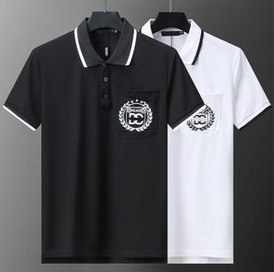 Baumwollpolo -Hemd Männer Marke Hemden für Mann Kurzarm Sommer Modekleidung weiße schwarze Mens Polos Polos