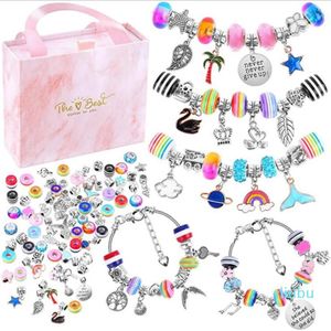 Hawaii Bangles Charm Bilezik Paket Takımları ile Satış Boncuk Aksesuarları Diy Takı Noel ve K205D için Çocuk Günü Hediyeleri