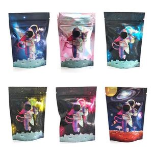 Moon rock packing bags astronaut cosmonaut sprinklez 35g mylar glue Resealable packaging bag Ehhqg Spsqp