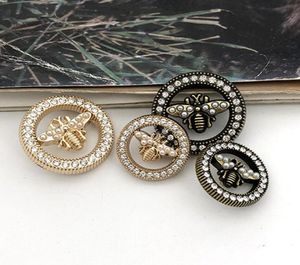 Metal Buttons de Bee de Cristal de Bee Vintage Diy Vintage para camisa Sweater Coat9127769