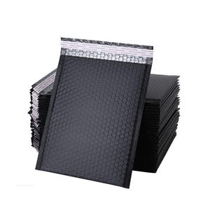 50pcs Bubble Offid Self Self Black Foil Bubble Mailer do opakowania na prezenty wyłożone worka na wadze pocztowej Poly Mailer Koperty aubml whwbe