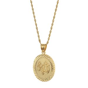 Collana con pendente del profeta Muhammad Allah per donna uomo colore oro Medio Oriente arabo islamico Ahmed gioielli musulmani285J