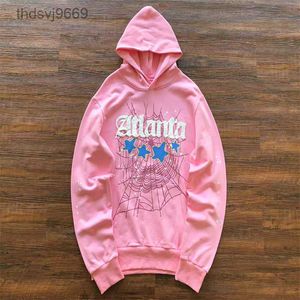Pan Hooded Atlanta Pink Spider Outono e Winter Street Sweater 0bs4