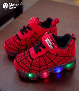 أحذية رياضية الحذاء 21-35 حذاء LED مع الأضواء الشبكية طفل الأطفال الأولاد الفتيات المضيئة المتوهجة 2210253912503